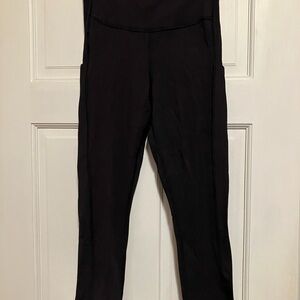 Athleta Black High Waisted Jogger/Legging w/pockets
